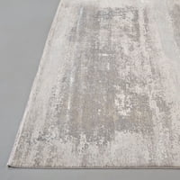 Lindstra gradijentni akvarelni tepih, srebrno siva, 2ft - 2 inča 3ft - 2in naglasak prostirka