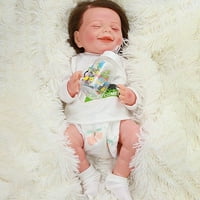 Fridja Reborn Baby Lutka Realistični silikonski vinil bebe uteženi meko tijelo Poklon za lutke za lutke za uzraste