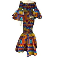 Bintarealwa izvan ramena elastičnost cijelog tijela afričke žene haljine wy4303