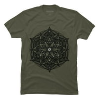 Sakralna geometrija cvijet života Mandala zvijezda Muška svijetloplava grafička majica - dizajn Iz e-maila