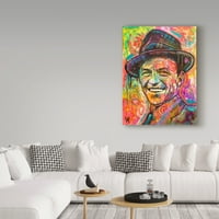 Zaštitni znak likovna umjetnost 'Frank Sinatra II' platno umjetnost Deana Russo
