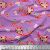 Pamučna patka tkanina s cvjetnim printom i paisleom iz about-a