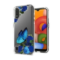Futrola za telefon s prešanim dizajnom suhog cvijeta za plavu boju
