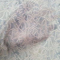 + pamučna tkanina od batista u svijetloplavoj boji s apstraktnim uzorkom linija, tkanina za šivanje s cvjetnim