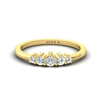Dijamantni zaručnički prsten, prilagođeni zlatni dijamantni prsten, 14k čisti zlatni prsten, zaručnički prsten