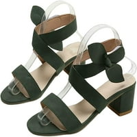 ; / Ženske ljetne sandale na visoku petu s mašnom, modne prozračne neklizajuće Ležerne udobne cipele za zabave