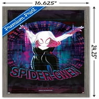 Zidni plakat Spider-Man: s druge strane elementa pauka - Guen spider, 14.725 22.375 uokviren