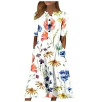 Ljetne haljine za žene, Rasprodaja ispod $ Plus Size , Ženska modna boemska haljina s izrezom u obliku slova B