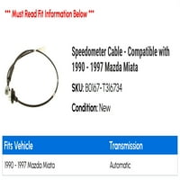 Kabel brzinomjera - Kompatibilan sa - Mazda Miata 1996