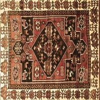 Tradicionalni tepisi u perzijskoj smeđoj boji, kvadrat 8 stopa