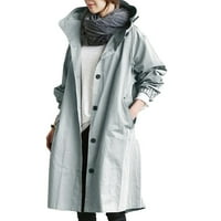 modni odjevni ženski zimski labavi kaput s kapuljačom divlji elegantni vjetrovka udoban kaput gornja odjeća