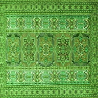 Tradicionalni pravokutni perzijski tepisi u zelenoj boji tvrtke, 2' 3'