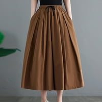 Duge hlače s lumenom ženske jednobojne hlače ulična odjeća elastični džep ženska uzda široke hlače za trčanje