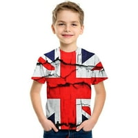 Dječje majice za malu djecu Union Jack majice s raznobojnim printom za dječake i djevojčice nove slatke majice