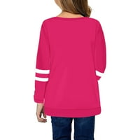 Ležerne majice s dugim rukavima za djevojčice u donjem rublju, široke tunike, bluze u boji