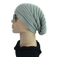 Ženske jesensko-zimske vanjske jednobojne kape za spajanje kukičanih kukičanih kapa