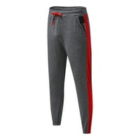 Muške modne Ležerne podstavljene spojne hlače, jednobojne tople rastezljive sportske hlače, Ležerne hlače, sportske
