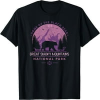 Majica s prikazom Nacionalnog parka great Smokie Mountains u kojem živi crni medvjed