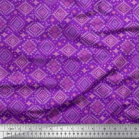 Aztečka jugozapadna tiskana svilena tkanina za šivanje tkanina širine dvorišta