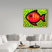 Zaštitni znak likovne umjetnosti velika riba, ulje na platnu Johna Nolana