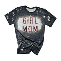 Majica za mamu, ženski smiješni vrhovi s printom slova, ležerna majica s natpisom Mama, pulover s natpisom Mama,