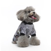 Monfince Dog Fuzzy Velvet Pidžama, simpatični uzorak Dog Zimska odjeća za male pse dječaka i djevojčice, kombinezon