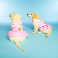 Doggy Parton, pseća haljina, kaučarna haljina za pse, ružičasta, xs