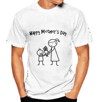 Ženska majica s printom slova za Majčin dan, ležerna Majica kratkih rukava za Majčin dan