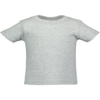 Majice za malu djecu i malu djecu s kratkim rukavima od pamuka, majica s okruglim vratom od dresa u tamnoplavoj