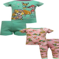 Pidžama za djevojčice patrola štenaca slijedite svoje snove pamučna pidžama za malu djecu