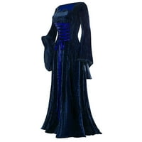 Haljine za žene ahoomtoey ženska dugačka haljina vintage dužina dužine dužine haljine elegantna vilenja haljina