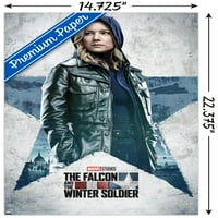 Marvel Falcon i Zimski vojnik-Sharon Carter zidni poster na jednom listu s gumbima, 14.725 22.375