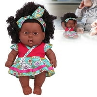 Realistične lutke za bebe, pokretni zglobovi, Preporođene lutke, 7,9 inča, periva kosa, kovrčava kosa za djecu