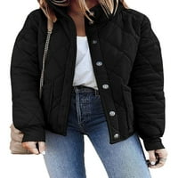 Gornja odjeća s kapuljačom s kapuljačom s dugim rukavima ženska jednobojna jakna s otvorenim prednjim dijelom
