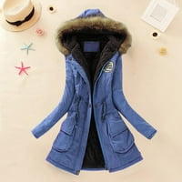 Zimski kaput za žene, zimski ženski topli kaput, jakna s kapuljačom, tanka zimska gornja odjeća, kaput