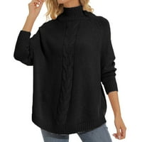 Džemperi za žene opremljena jednobojna dolčevita dugih rukava jesenska Moda Casual topovi Plus size casual odjeća
