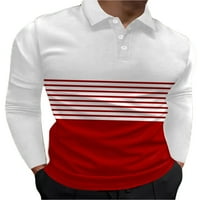 Muški vrhovi A-liste polo bluza s dugim rukavima radna majica teniski pulover s reverom u stilu A-liste