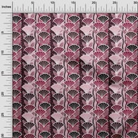 Pamučna poplinska tkanina u azijsko-japanskom stilu, tamnoljubičasta cvjetna tkanina za šivanje, zanatska tkanina