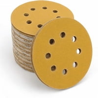 Brusni diskovi s kukom i petljom s 8 rupa-brusni papir granulacije,, 100 komada po pakiranju