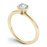 Zaručnički prsten od žutog zlata od 14 karata s dijamantom od 14 karata