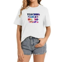 Revolucionari obrazovanja vraćaju se u školu darujući jedinstvenu grafičku majicu za žene-elegantnu košulju kratkih