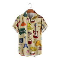 Obiteljska podudarna glazba i umjetnički festival grafička havajska košulja Vintage Osnovna odjeća za tinejdžere