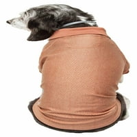 Polo majica za pse s aktivnim krznom, rastezljiva, otporna na vlagu, polo majica za pse, smeđa-srednja