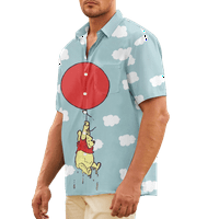 Winnie The Pooh Men Odjeća simpatična smiješna košulja za crtić za odrasle za zabavu