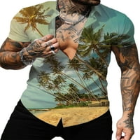 Luxplum muškarci majica Ljetne košulje s kratkim rukavima Down Tops Downs Redovito fit majice majice za odmor