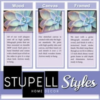 Stupell Industries meka siva blagoslovljena tipografija preko neutralne bijele platnene zidne umjetnosti, 48,
