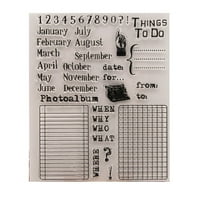 Prozirni blokovi za žigove set alata dekorativni prozirni žigovi za scrapbooking izradu razglednica pisanje dnevnika