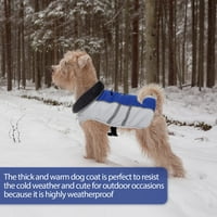 Zimski kaput za pse za pse, debela pamučna pamučna prošivena vodootporna reflektirajuća topla jakna otporna na